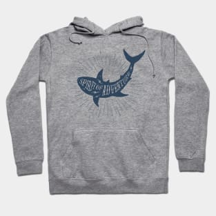 Nautical lettering:spirit of adventure Hoodie